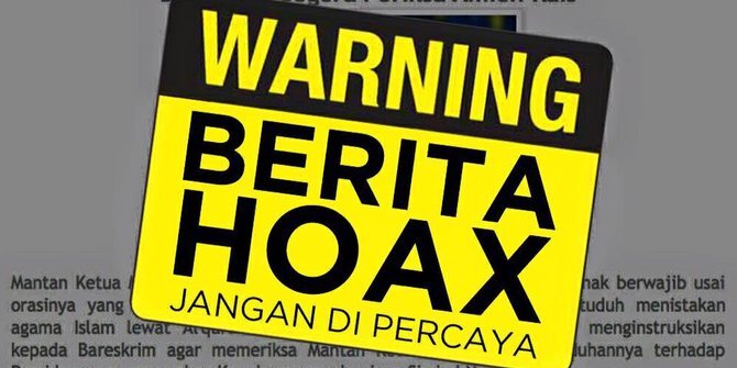 Stop Berita Hoax 
